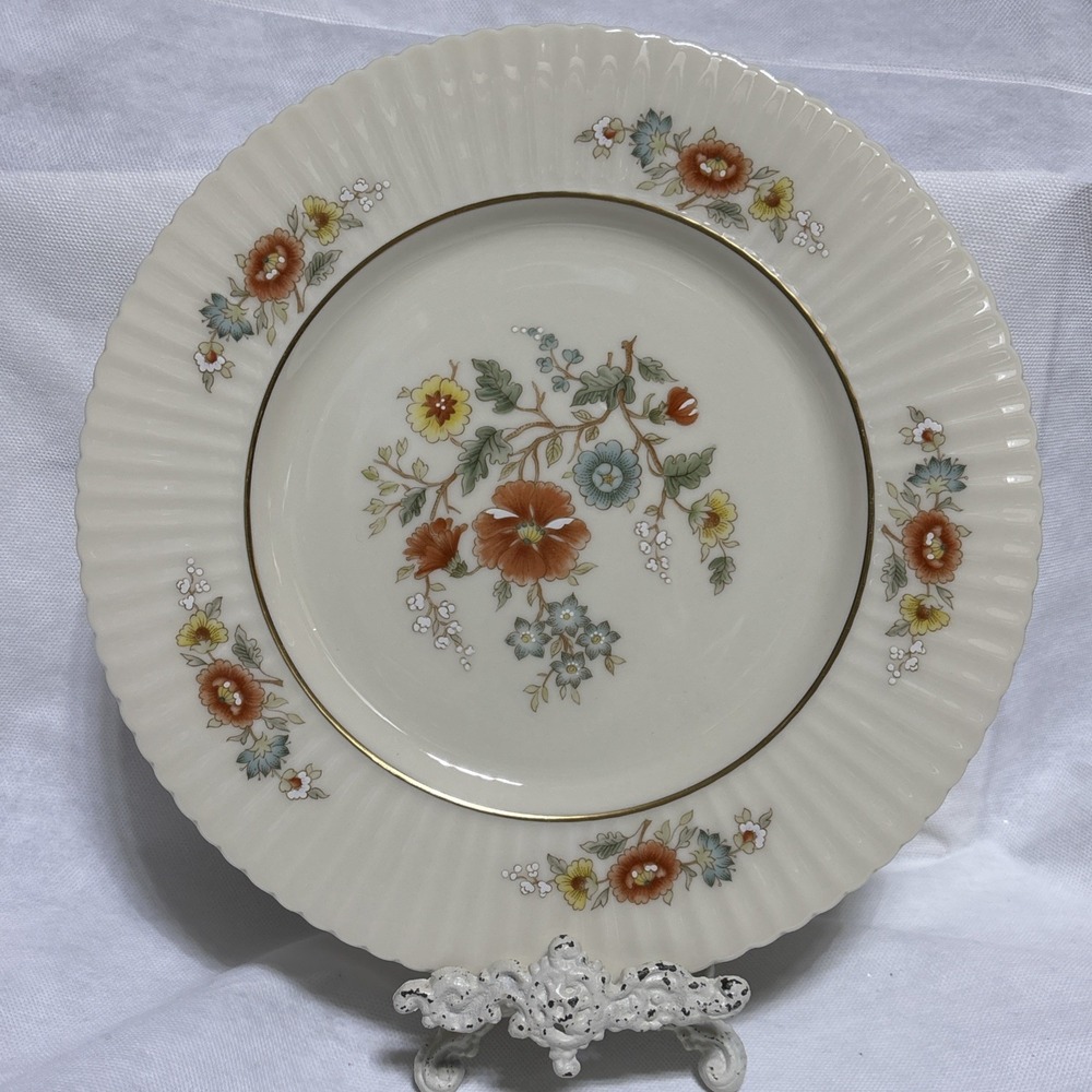 Lenox Temple Blossom Dinner Plate USA Made Fine China Floral 10.5